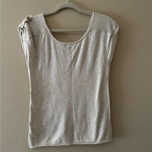 GAP Beige Short Sleeve Top